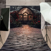 Aperturee - Aperturee Dark Night Lighted Lovely Greenhouse Sweep Backdrop